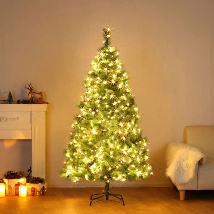 180cm 솔잎 트리  LED전구 세트 300구 웜색 ang6177rX