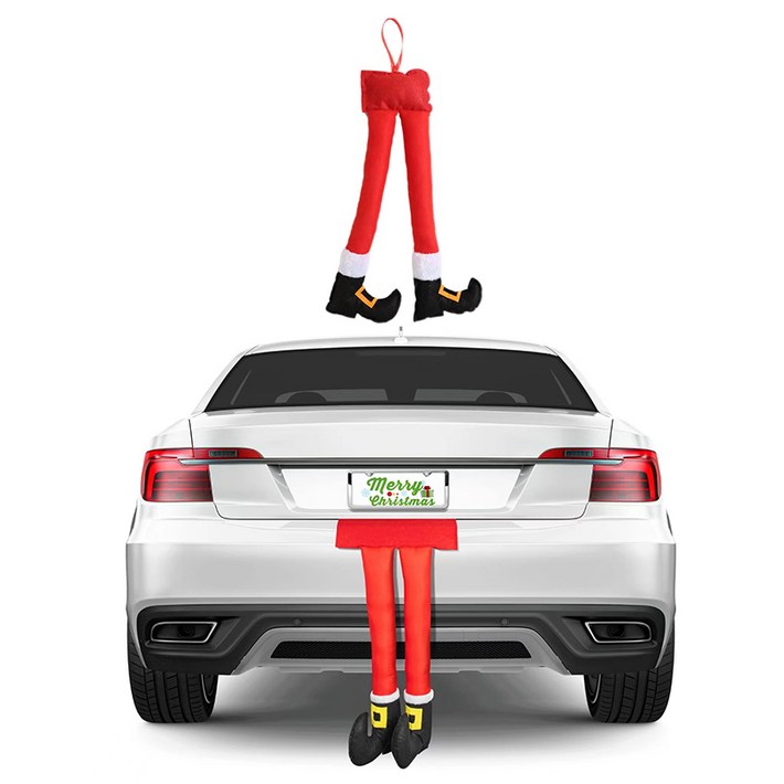 iSefoyo 크리스마스 장식 자동차용 크리스마스 자동차 장식품SDQC5, 타입D