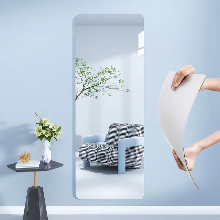 부착형 아크릴 전신거울 벽거울 거실 침실용