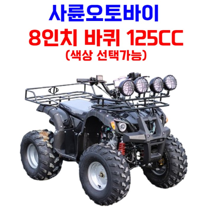 엑티쿼 사륜 오토바이 사발이 4륜 바이크 네발 산악 ATV 운반차 오프로드, 블루, 03 8인치 125CC 엑티쿼 사륜 오토바이 사발이 4륜 바이크 네발 산악 ATV 운반차 오프로드, 블루, 03 8인치 125CC