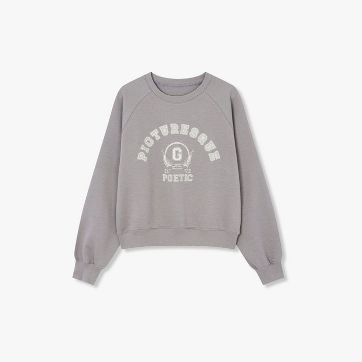 지컷 볼륨 프린트 래글런 맨투맨7255340301GMI 277727