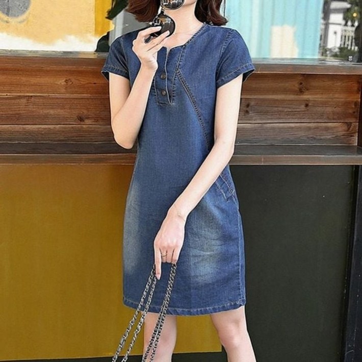 와이스토리 여성 미니 청치마 원피스