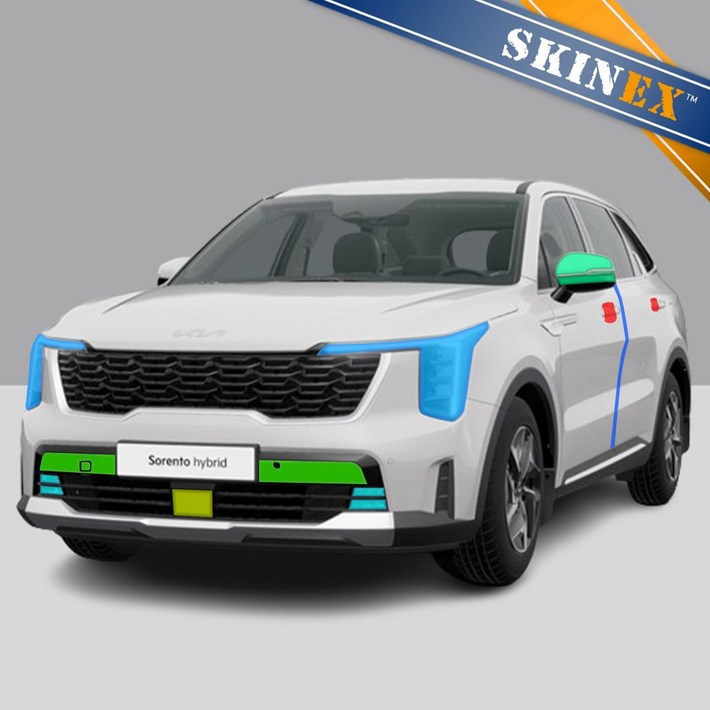 스킨엑스 쏘렌토 MQ4 페이스리프트 외장필수패키지A PPF 차량보호필름, 1개, 쏘렌토 MQ4 페이스리프트