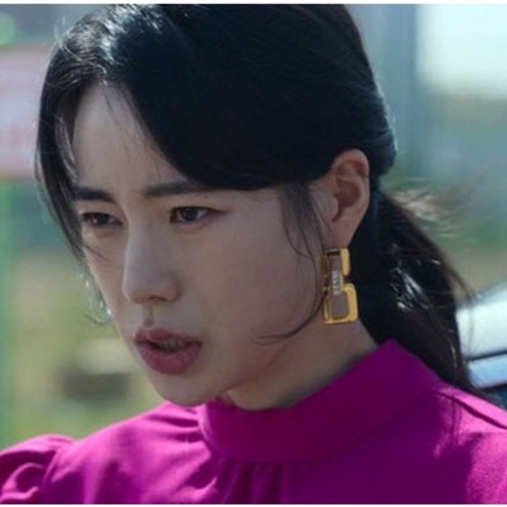 당일발송[ 21mm X 44m ITZY 예지 더글로리 박연진 귀걸이 ]임지연 송혜교 빅써클 후프  힙합룩 럭셔리 대왕귀거리 클래식 빈티지 복고풍 레트로