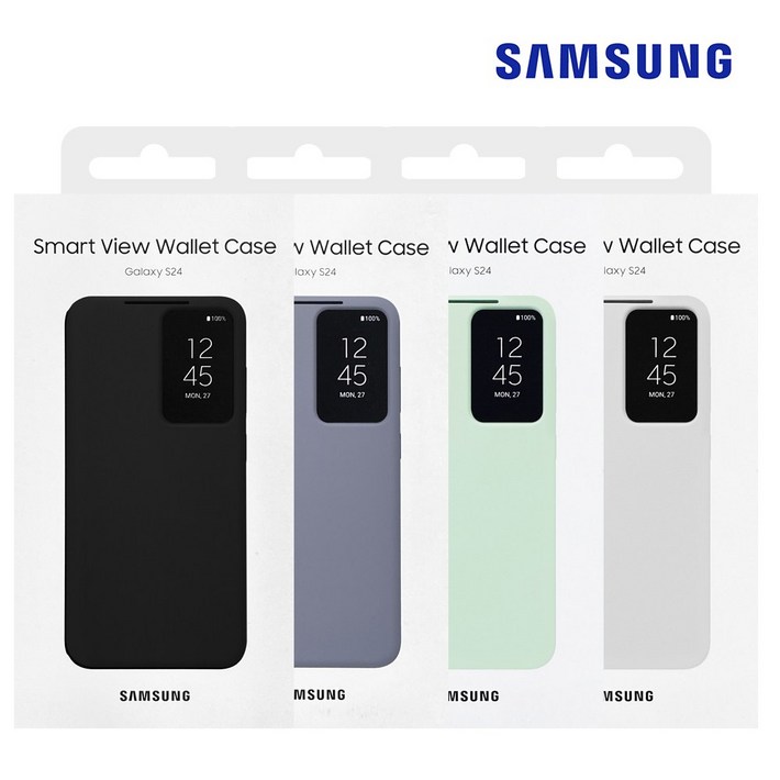 삼성 정품 갤럭시 스마트뷰 월렛 케이스 카드수납 S24울트라 S24 S24플러스, 스마트뷰라이트그린