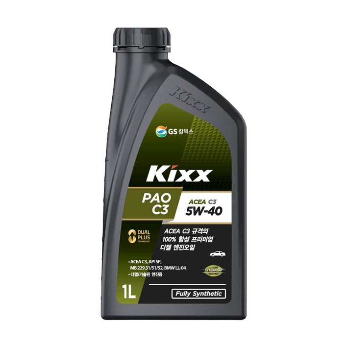 GS KIXX PAO C3 5W40 합성엔진오일 1L