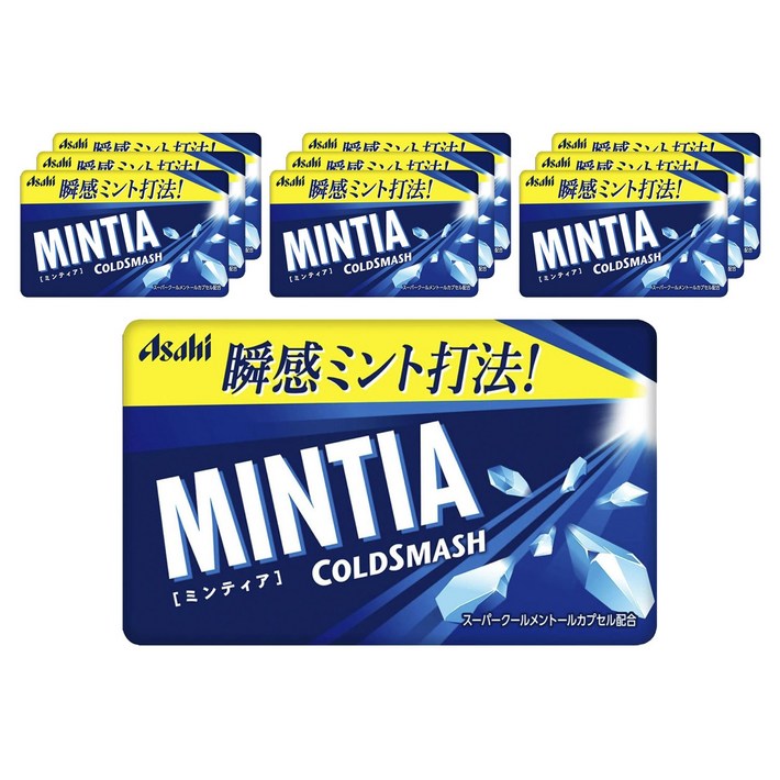 아사히 민티아 콜드 스매시 50정 10개 세트, 7g, 10개