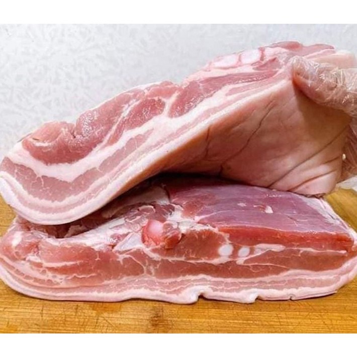 행복미트 통오겹살 수입산 바베큐 수육용, 2kg, 1개