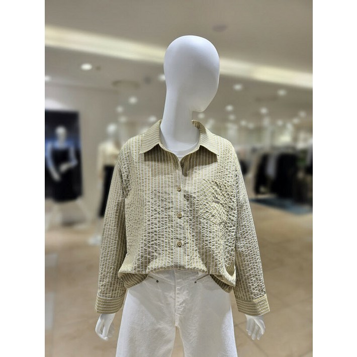 올리브데올리브 올리브데올리브  스트라이프 루즈핏 셔츠 블라우스 YW5AB406 P003686265
