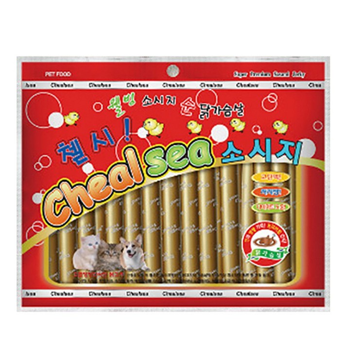 뉴핫 강아지간식첼시 강아지소시지 28개입2468세트, 8세트, 420g, 닭가슴살 뉴핫 강아지간식첼시 강아지소시지 28개입2468세트, 8세트, 420g, 닭가슴살