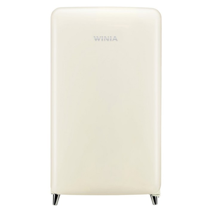 위니아 인증점 레트로 소형 냉장고 프리미엄 칵테일 크림 원룸 사무실 118L ERT118CCA 전국무료배송
