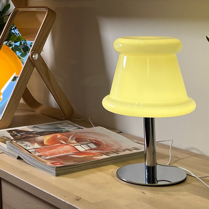 루미트론 푸딩 글라스 LED 단스탠드 무드등, 크림 루미트론 푸딩 글라스 LED 단스탠드 무드등, 크림
