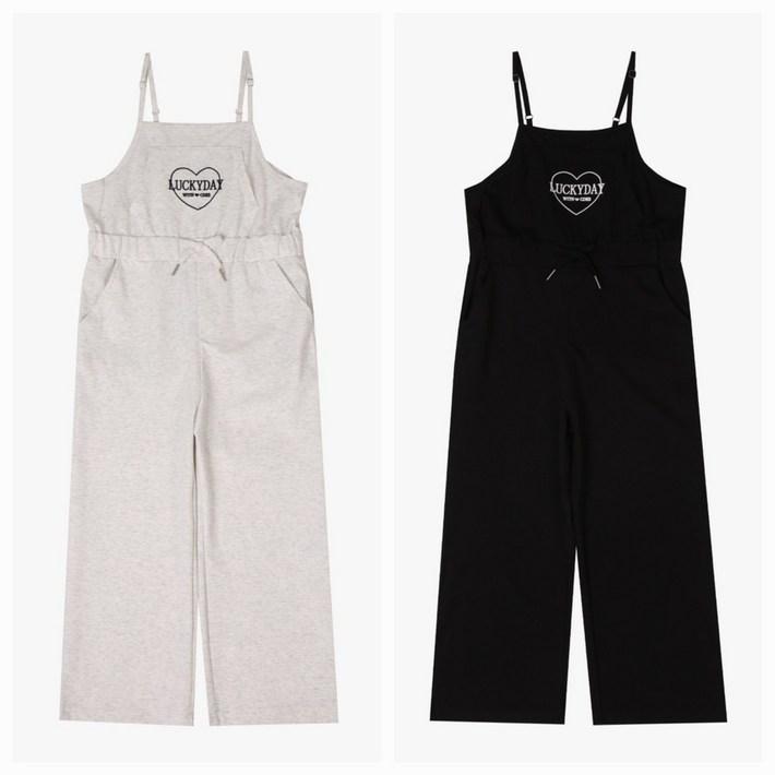 신디키즈 50 세일 세일날씬해보이는 세미와이드 멜빵 팬츠 찰랑쮸리 오버롤 팬츠 CITV25S3Z2color