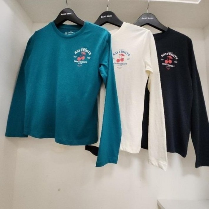 HC15 봄 여성 얇고 부드러운 라운드 긴팔 티셔츠 NTL225