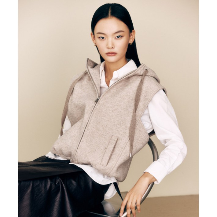 매장정품 더엣지 THEATG 25FW 양면기모 후드 베스트 2067227614 135111