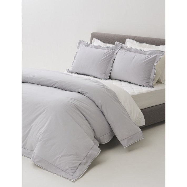 레노마홈릴리안워싱 이불커버 SQK라이트그레이