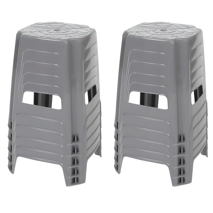 지오리빙 플라스틱 사각의자 10개 간이 야외 포장마차 편의점