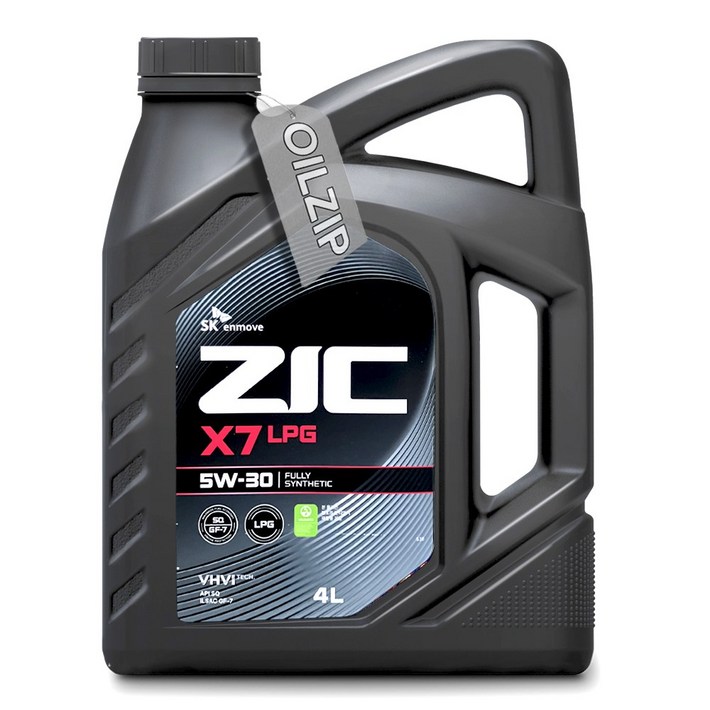 ZIC X7 LPG 5W30 4L 엔진오일, 1개, 5w30