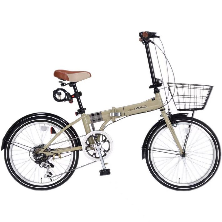 SUWIT MF206 일본자전거 접이식 경량,로드,서스펜션 20인치 6단 시마노변속 출퇴근 입문용 산책 미니벨로 자전거, 카페CAFE, 1개