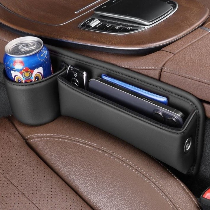 자동차 시트 틈새 수납 박스 차량용 사이드포켓 수납함 컵홀더형
