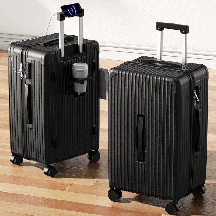 리틀앤트 패션 대용량 캐리어 20인치 24인치 28인치, 블랙