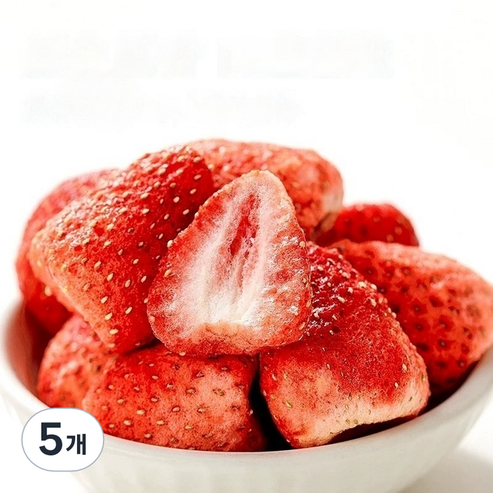동결건조 딸기, 5개, 100g