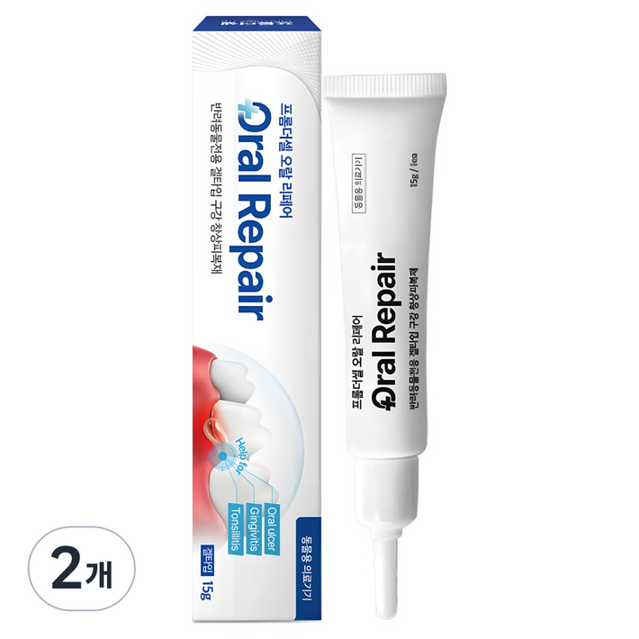 프롬더셀 오랄리페어 강아지 고양이 구내염 치주염 잇몸 염증완화 겔타입 구강 치료제