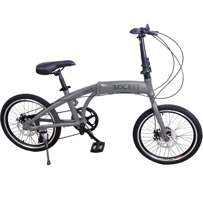 닥터바이크 미니벨로 50.8cm 20인치 시마노7단 알루미늄프레임 자전거 ROCKET AM-20, 멧그레이, 146cm 20230703