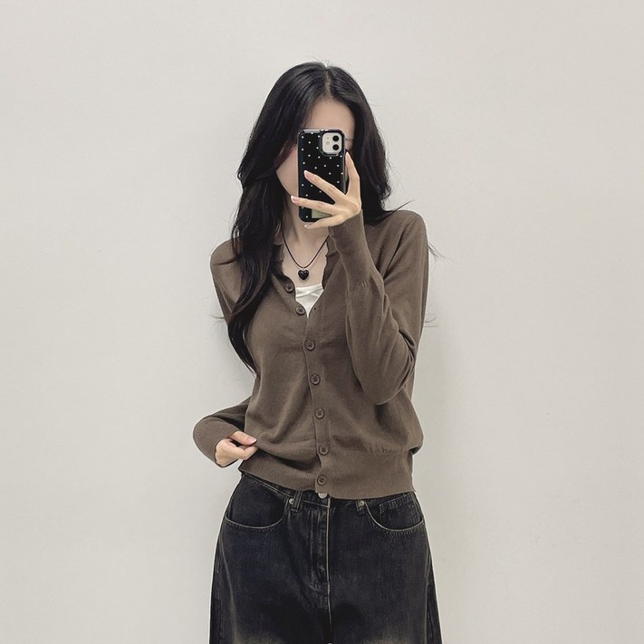 위드후이린 여성용 뉴아 소프트 긴팔 가디건