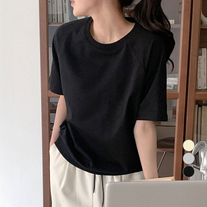 아피나르 라글란 맨투맨 반팔 스웻셔츠