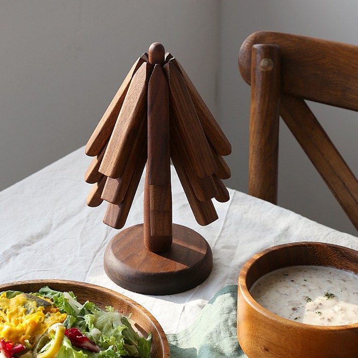 당신생각 우드 트리 나무 냄비받침 집들이선물