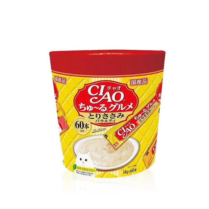 이나바 고양이 챠오츄르 구루메 간식 60P 이나바 고양이 챠오츄르 구루메 간식 60P
