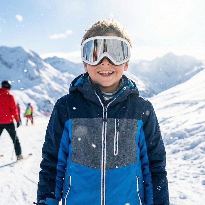 국내제작  아동용고글 어린이고글 주니어스키고글 자외선차단 김서림방지 안티포그 안경위 착용 가능 안면 밀착 기능성스키고글 ZEROG DALGOM Z2