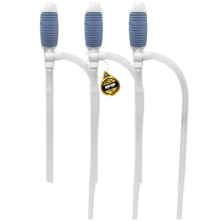 덕신 액체 소분 수동 주유 호스 자바라 펌프 중, 3개