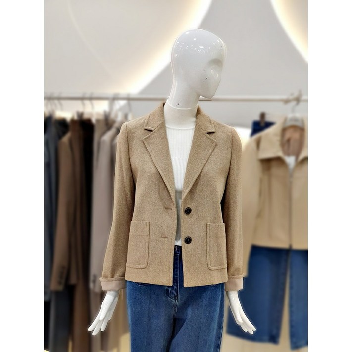 씨씨콜렉트 싱글모혼방 크롭자켓 E231MSF104 씨씨콜렉트 싱글모혼방 크롭자켓 E231MSF104
