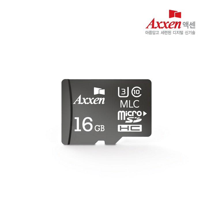 액센 블랙박스용 마이크로 SD카드 MLC U3 Class10 메모리카드 16GB