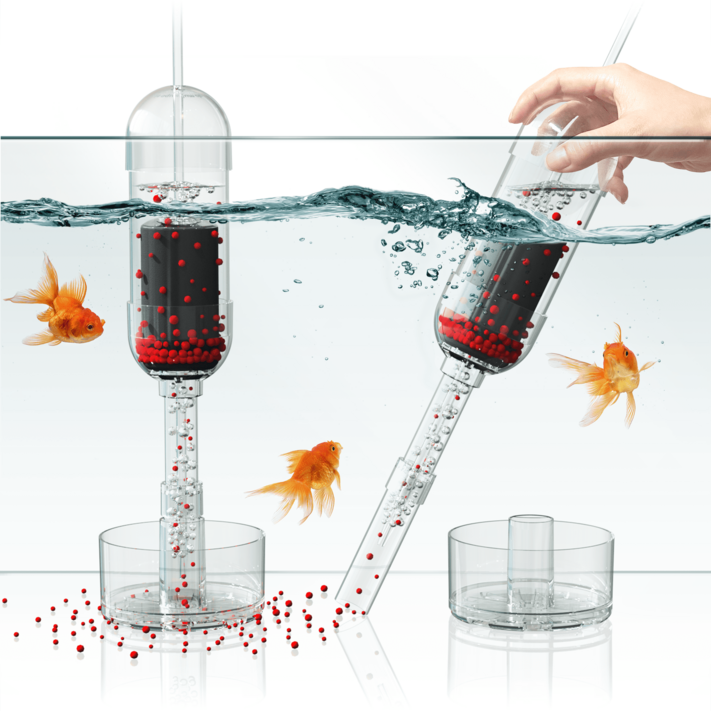 이루지오 어항 집똥기 똥집기 여과기 자동스포이드 2in1청소기