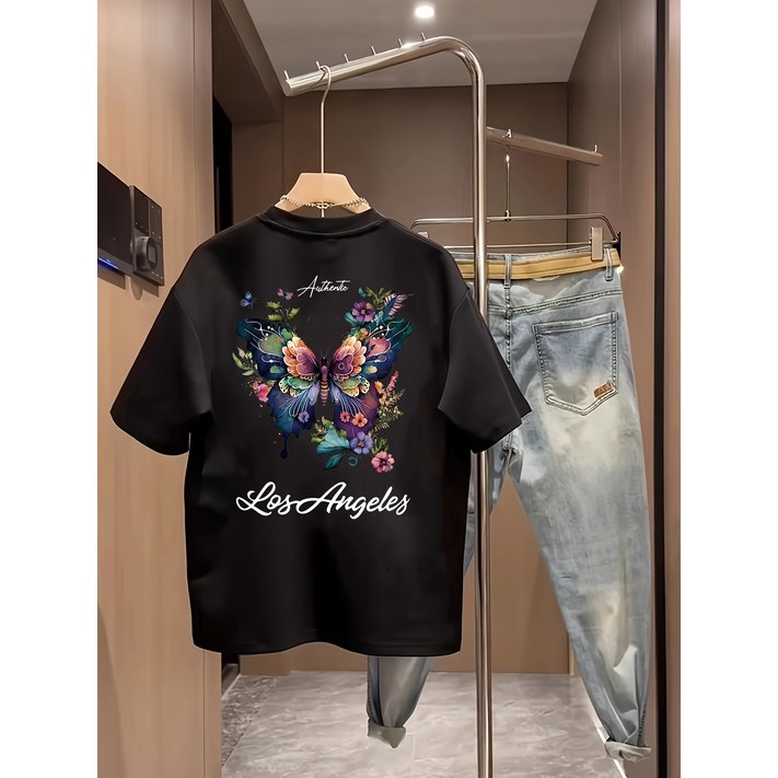 탑텐 매장 티셔츠 남성용 헤비 듀티 면 셔츠  여름 캐주얼 라운드넥 반팔, 통기성 및 편안함, 캐주얼한 착용에 적합