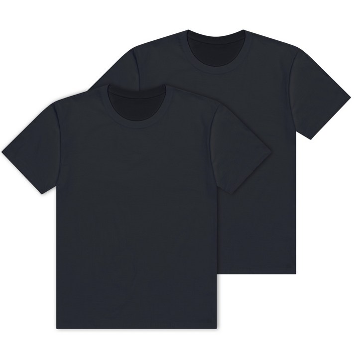 언룩 남녀공용 30수 빅사이즈 무지 라운드 반팔 티셔츠 2XL10XL 2장세트