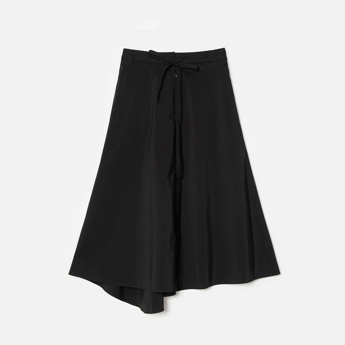 BEANPOLE 빈폴 레이디스 블랙 코튼 블렌드 롱 스커트 BF0727U015