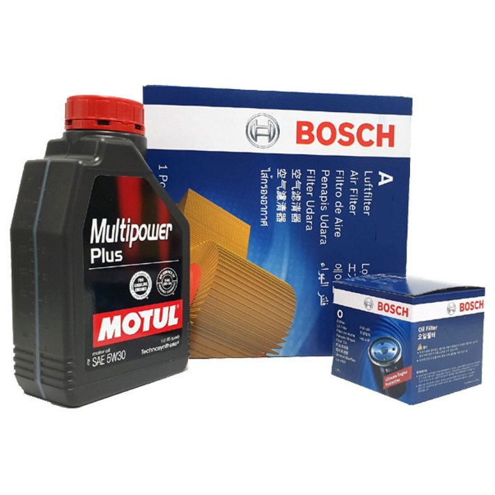 보쉬 엔진오일 세트 레이 TAM 15년06 1.0 MPI 가솔린 합성유 모튤 멀티파워플러스 5W30 3L보쉬 오일필터 O0356에어크리너 A2441, 멀티파워플러스 5W30 3LO0356A2441, 1개