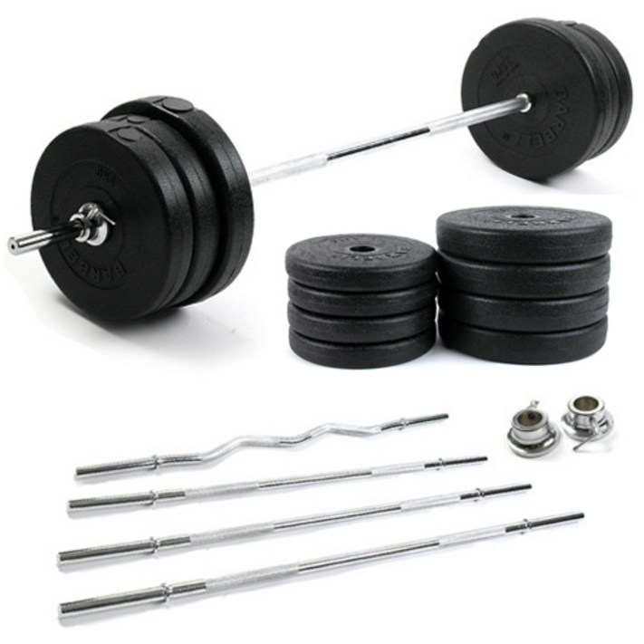 역기세트 14kg, 16kg, 20kg, 25kg, 30kg, 40kg 바벨 원판 역기봉 컬바, 이지바, 소봉, 중봉, 대봉 바벨 세트