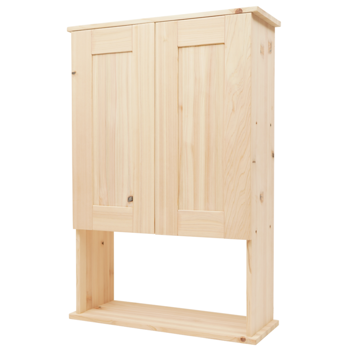 BOUMBI 국내생산 편백나무 욕실 수납장 원목 욕실장 수건함 친환경