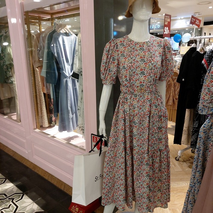 ST.프렌치 원피스 FL6AOP11REFR