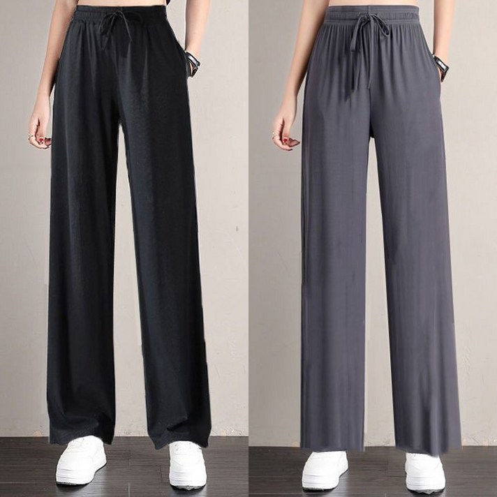 피어니스트 여성용 냉감 통기성 쿨 아이스 냉장고 바지 11 2장 세트