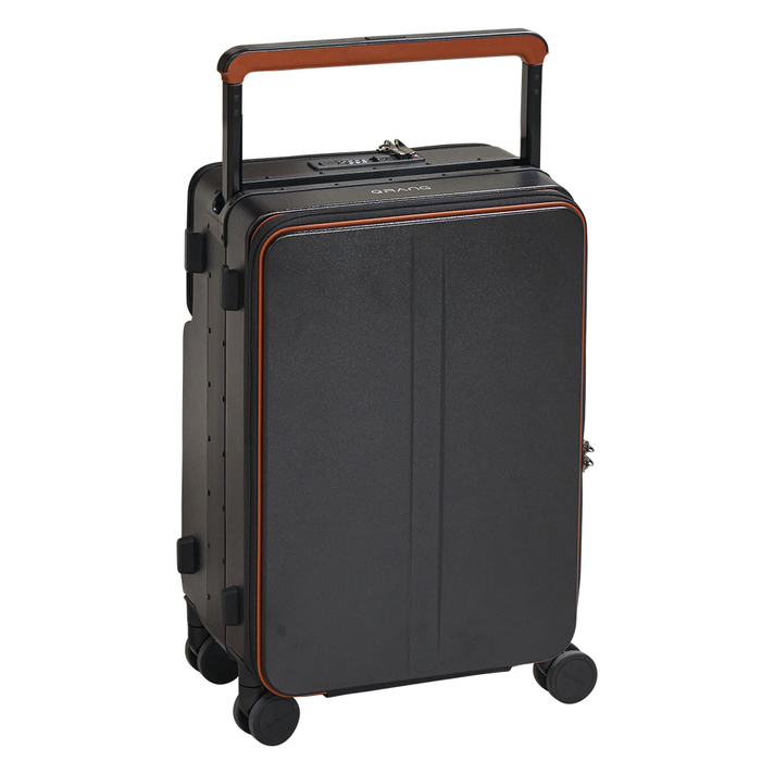 큐랑 바르셀로나 양면 포켓 플립 기내용 캐리어 20인치