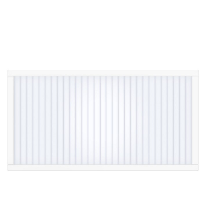 타공판닷컴 클리어 아일랜드 폴리카보네이트 파티션 세로 600 x 120 x 300 mm, 화이트 오팔화이트