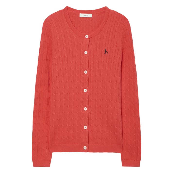 헤지스 여성용 짜임 면 가디건