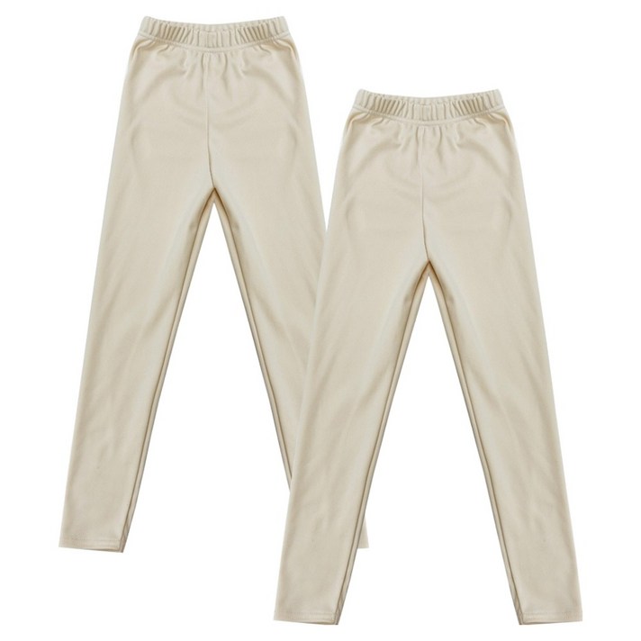 아동용 베이직 피치 기모 레깅스 2p 세트