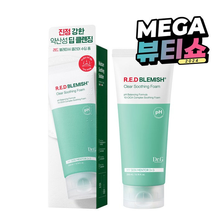 닥터지 약산성 레드 블레미쉬 클리어 수딩 폼, 200ml, 1개
